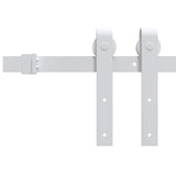 Sliding Door Manual Natural and white 78 x 211 cm 3333248