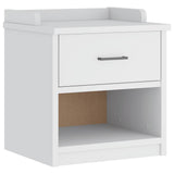 Hallway Bench SANDNES White 45x40x50 cm Solid Wood Pine 4010447