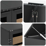 Wheelie Bin Storage for 3 Bins Anthracite 204 x 77.5 x 115.5 cm 3394769