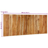 Headboard 200 cm Solid Wood Acacia 4017520