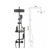 4-in-1 shower system complete set thermostatic rain shower fittings hand shower 59656799