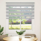 Zebra Blind Light Grey 120x100 cm Fabric Width 115.9 cm Polyester 4014421