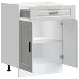 Kitchen Base Cabinet Porto Concrete Grey Engineered Wood 853971