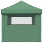 ZNTS Foldable Party Tent Pop-Up with 3 Sidewalls Green 4004944