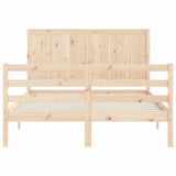 Bed Frame without Mattress 140x200 cm Solid Wood 3194506