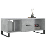 ZNTS Coffee Table Concrete Grey 102x50x40 cm Engineered Wood 829328