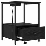 Bedside Cabinet 2 pcs Black Oak 42 x 41 x 56 cm Engineered Wood 859431