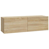 8 Piece TV Cabinet Set Sonoma Oak Engineered Wood 3114296