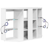 Corner LED TV Cabinet Wall-mounted High gloss White 100x40x68cm 889789