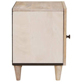 Bedside Cabinet Beige 40 x 33 x 46 cm Solid Acacia wood 4018112
