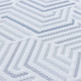 Mattress Topper White 140 x 200 x 6 cm Jaquard Fabric 4106260