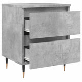 Bedside Cabinet Concrete Grey 40x35x50 cm Engineered Wood 826868