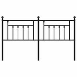 Metal Replace Headboard Black 160 cm 353572