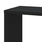 ZNTS Wall Corner Shelf Black 45x45x147 cm Engineered Wood 852637