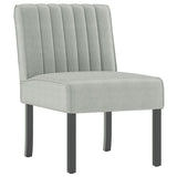 Slipper Chair Light Grey Velvet 352451