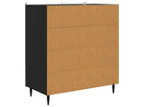 Sideboard with Drawer Black 66 x 34.5 x 97 cm Engineered Wood 894436