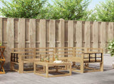 Outdoor Sofa Set 5 pcs White 59 x 59 x 37 cm Solid Acacia Wood 3387603