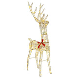 3D Reindeer with 140 LEDs Warm white 128 cm PET 42019056