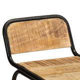 Bar Stools 4 pcs 46x35.5x70 cm Solid Wood Rough Mango 4013535