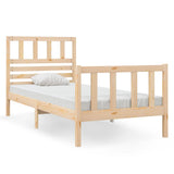 Bed Frame without Mattress Small Single Solid Wood 3101113