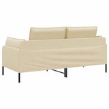 2-Seater Sofa Cream 188 x 81 x 89 cm Fabric 42048606