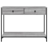 Console Table Grey Sonoma 100x34.5x75 cm Engineered Wood 834173