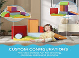 7 Piece Soft Soft Play Set for Toddlers 1-3 Years, Blue T3398P348554
