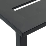 5 Piece Garden Bar Set Black Powder-coated Steel 3283752