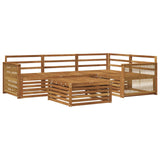 Outdoor Sofa Set 5 pcs Natural Solid Acacia Wood 3383327