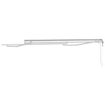 Awning Manual White 3 x 2.5 m Metal 313209