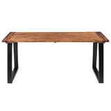 ZNTS Dining Table Solid Acacia Wood 180x90 cm 288068