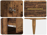 Highboard Old Wood 69.5 x 34 x 180 cm Engineered Wood 3415646