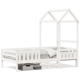 Bed Frame with Roof without Mattress White 80x200 cm 3282163