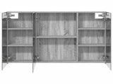 Bathroom Mirror Cabinet Grey Sonoma 100 x 14.5 x 70 cm 889124