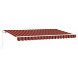 Retractable Awning Orange 350 x 200 cm Fabric 3329663