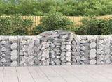 Arched Gabion Baskets 40 pcs 200x50x100/120 cm Galvanised Iron 3146338