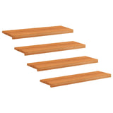 Stair Treads 4 pcs 90 x 30 x 2 cm Light Brown Solid Beech Wood 3446204