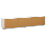 TV Stand 180 x 34.5 x 40 cm High Gloss White Engineered Wood 8011499