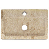 Sink Cream 38x24x6.5 cm Marble 149186