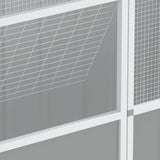 Bird Cage Grey 215x78x200 cm Galvanised Steel 172345