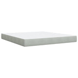 Box Spring Bed with Mattress Light Grey 180x200 cm Velvet 3285299