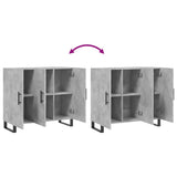Sideboard Concrete Grey 90x34x80 cm Engineered Wood 828136
