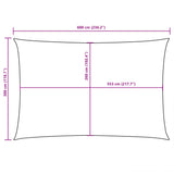 Sunshade Sail Oxford Fabric Rectangular 3x6 m Cream 135213