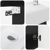 Bathroom Vanity Unit with Tap Black 45.5 x 22.5 x 84 cm 889472