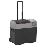 Cool Box with Wheel and Handle Black&Grey 40 L Polypropylene 51782
