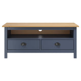 TV Cabinet Hill Grey 110x40x47 cm Solid Pine Wood 288925