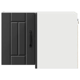 Wall Corner Cabinet LUCCA Black 57 x 57 x 40 cm Engineered Wood 884956