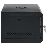 Network Cabinet with Storage Black 53 x 45 x 30 cm Steel 42017647