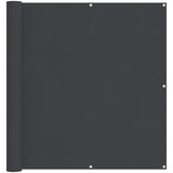 Balcony Screen Black 110 x 1000 cm Oxford Fabric 42030863