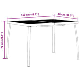 Outdoor Furniture Set Folding 5 pcs Anthracite Iron and Steel 3422896